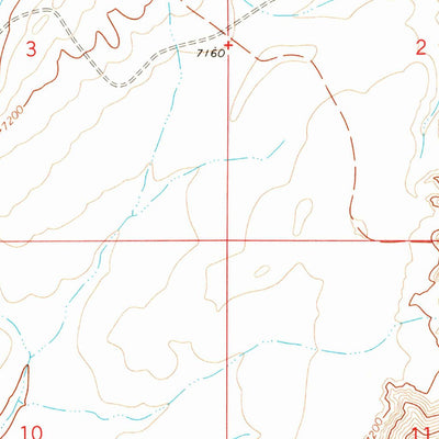 United States Geological Survey J O Dugway, WY (1970, 24000-Scale) digital map