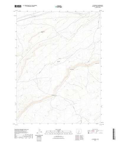United States Geological Survey J O Dugway, WY (2021, 24000-Scale) digital map