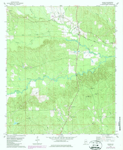 United States Geological Survey Jachin, AL (1978, 24000-Scale) digital map