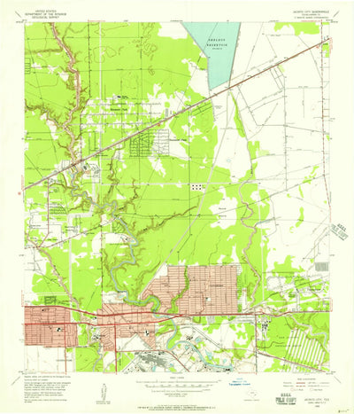 United States Geological Survey Jacinto City, TX (1955, 24000-Scale) digital map