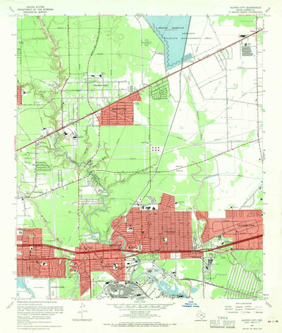 United States Geological Survey Jacinto City, TX (1967, 24000-Scale) digital map