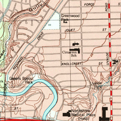 United States Geological Survey Jacinto City, TX (1995, 24000-Scale) digital map
