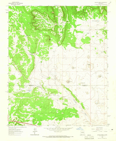 United States Geological Survey Jacinto Mesa, NM (1963, 24000-Scale) digital map