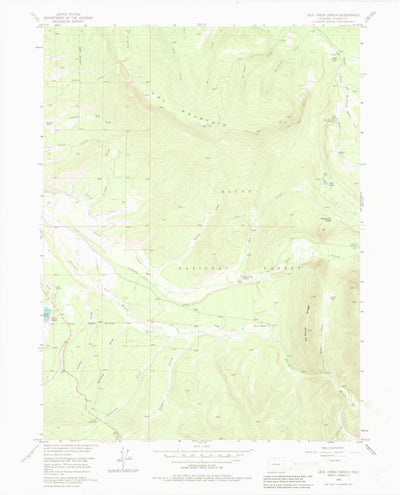 United States Geological Survey Jack Creek Ranch, CO (1956, 24000-Scale) digital map