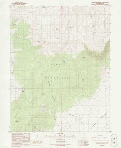 United States Geological Survey Jack Henry Knoll, UT (1986, 24000-Scale) digital map