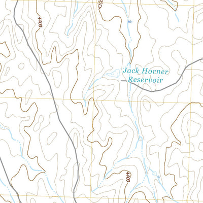 United States Geological Survey Jack Horner Reservoir, WY (2021, 24000-Scale) digital map