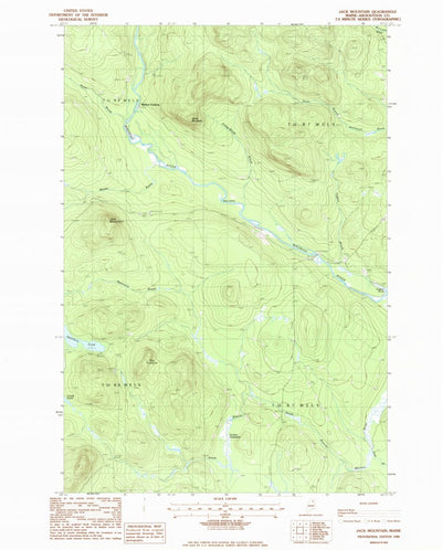United States Geological Survey Jack Mountain, ME (1986, 24000-Scale) digital map