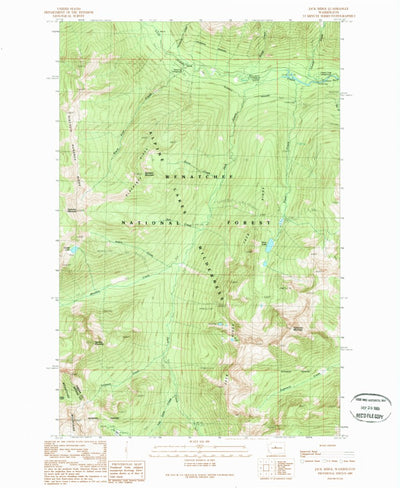 United States Geological Survey Jack Ridge, WA (1989, 24000-Scale) digital map