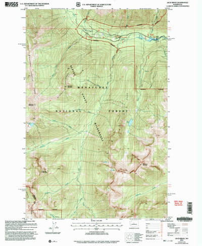 United States Geological Survey Jack Ridge, WA (2003, 24000-Scale) digital map