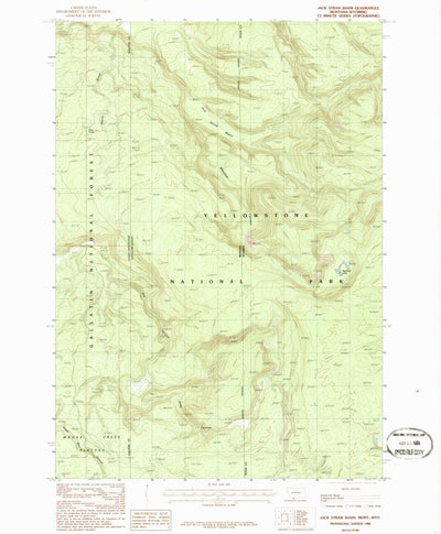 United States Geological Survey Jack Straw Basin, MT-WY (1986, 24000-Scale) digital map