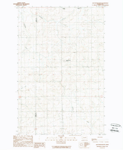 United States Geological Survey Jack Woods Butte, WA (1989, 24000-Scale) digital map