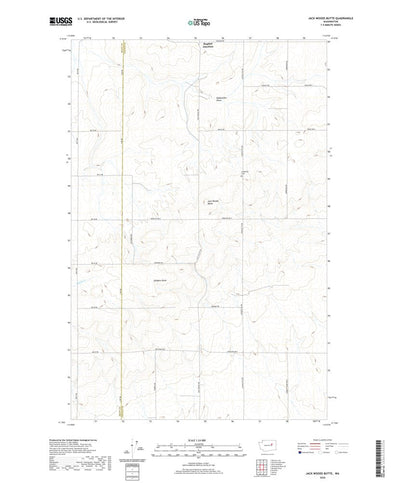 United States Geological Survey Jack Woods Butte, WA (2020, 24000-Scale) digital map