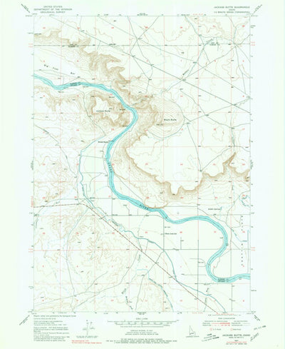 United States Geological Survey Jackass Butte, ID (1947, 24000-Scale) digital map