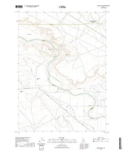 United States Geological Survey Jackass Butte, ID (2020, 24000-Scale) digital map