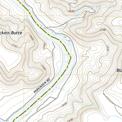 United States Geological Survey Jackass Butte, ID (2020, 24000-Scale) digital map