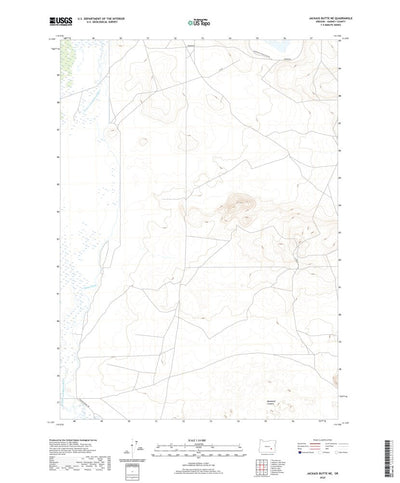 United States Geological Survey Jackass Butte NE, OR (2020, 24000-Scale) digital map