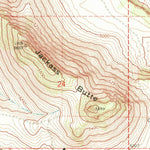 United States Geological Survey Jackass Butte, OR (1967, 24000-Scale) digital map