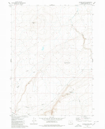 United States Geological Survey Jackass Butte, OR (1980, 24000-Scale) digital map