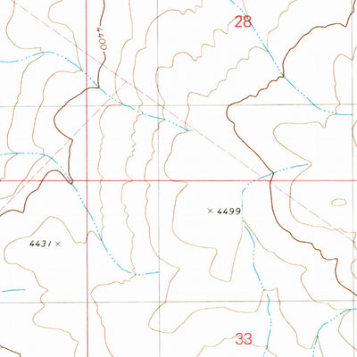 United States Geological Survey Jackass Butte, OR (1980, 24000-Scale) digital map