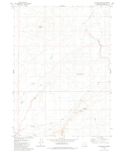 United States Geological Survey Jackies Butte, OR (1980, 24000-Scale) digital map
