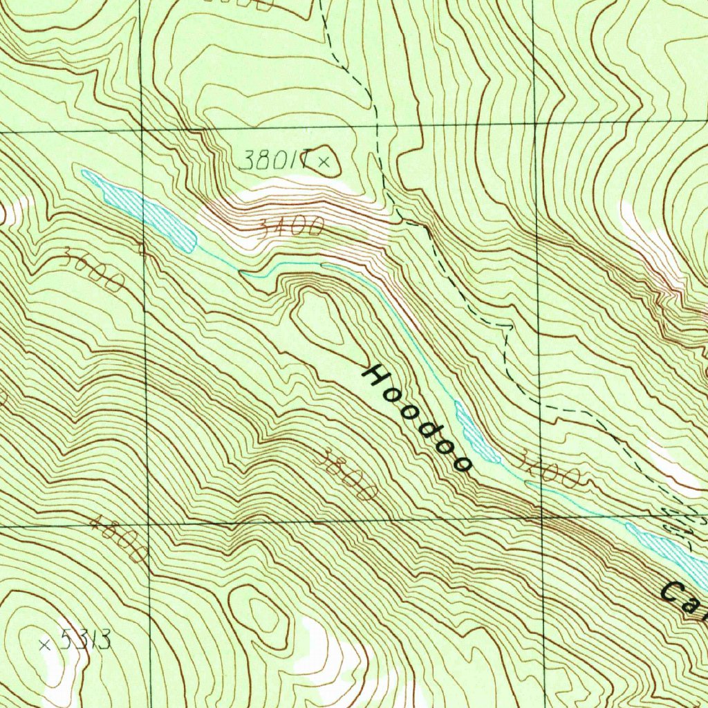 Jackknife Mountain, WA (1985, 24000-Scale) Map by United States ...