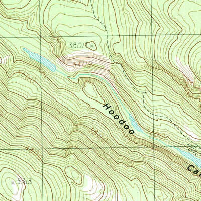 United States Geological Survey Jackknife Mountain, WA (1985, 24000-Scale) digital map