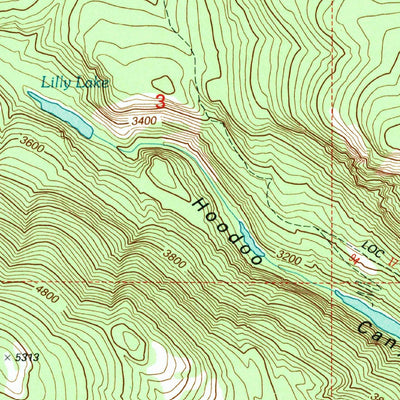 United States Geological Survey Jackknife Mountain, WA (1992, 24000-Scale) digital map