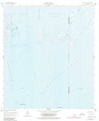 United States Geological Survey Jacko Bay, LA (1953, 24000-Scale) digital map