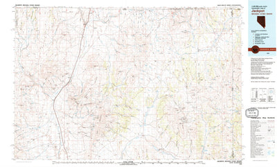 United States Geological Survey Jackpot, NV-UT-ID (1982, 100000-Scale) digital map