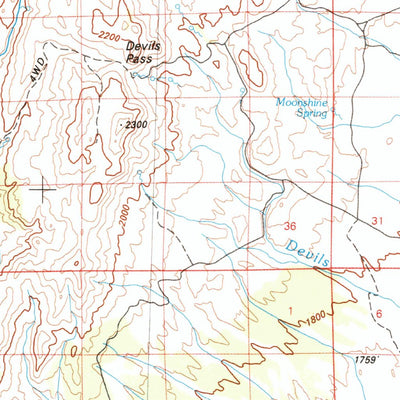 United States Geological Survey Jackpot, NV-UT-ID (1982, 100000-Scale) digital map