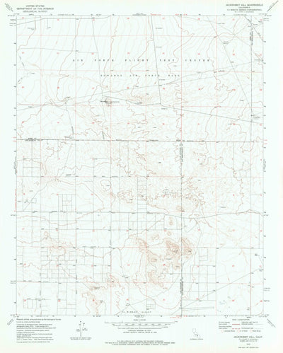 United States Geological Survey Jackrabbit Hill, CA (1973, 24000-Scale) digital map