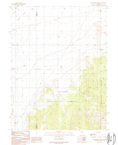 United States Geological Survey Jackrabbit Spring, NV (1989, 24000-Scale) digital map