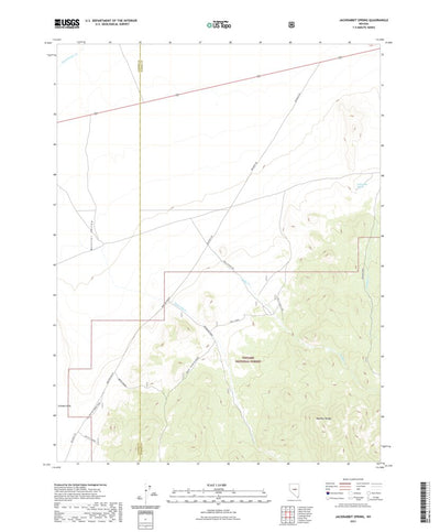 United States Geological Survey Jackrabbit Spring, NV (2021, 24000-Scale) digital map