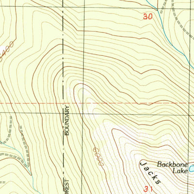 United States Geological Survey Jacks Backbone, CA (1985, 24000-Scale) digital map