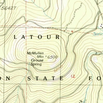 United States Geological Survey Jacks Backbone, CA (1985, 24000-Scale) digital map