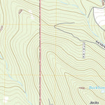 United States Geological Survey Jacks Backbone, CA (2018, 24000-Scale) digital map