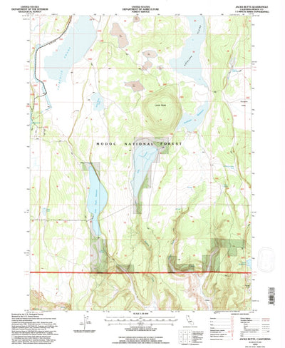 United States Geological Survey Jacks Butte, CA (1993, 24000-Scale) digital map