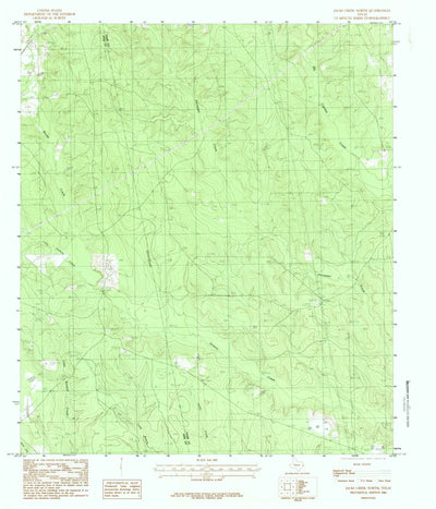 United States Geological Survey Jacks Creek North, TX (1984, 24000-Scale) digital map