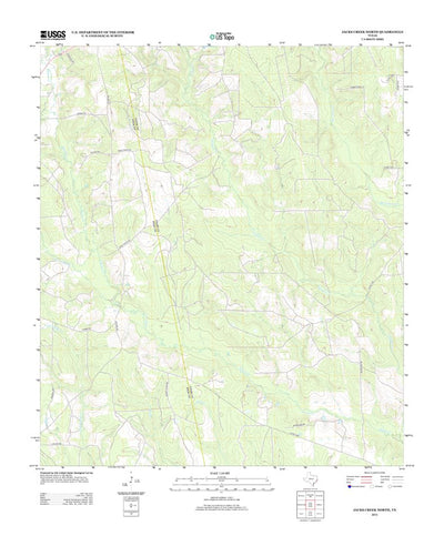 United States Geological Survey Jacks Creek North, TX (2013, 24000-Scale) digital map
