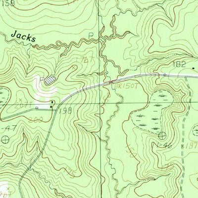 United States Geological Survey Jacks Creek South, TX (1984, 24000-Scale) digital map