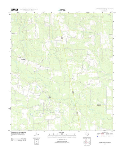 United States Geological Survey Jacks Creek South, TX (2013, 24000-Scale) digital map