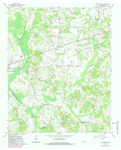 United States Geological Survey Jacks Creek, TN (1961, 24000-Scale) digital map