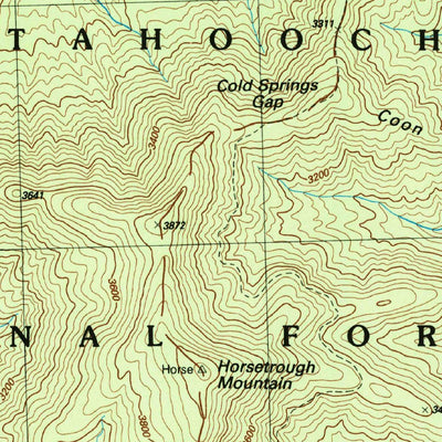 United States Geological Survey Jacks Gap, GA (1988, 24000-Scale) digital map