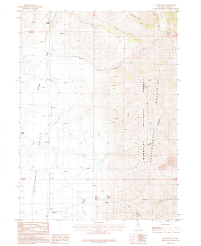 United States Geological Survey Jacks Peak, NV (1987, 24000-Scale) digital map