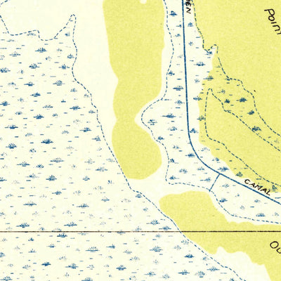 United States Geological Survey Jacks Point Island, LA (1946, 31680-Scale) digital map