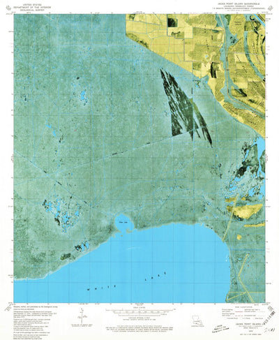 United States Geological Survey Jacks Point Island, LA (1953, 24000-Scale) digital map