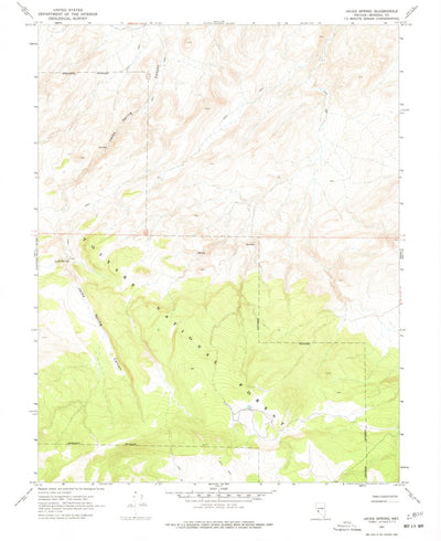 United States Geological Survey Jacks Spring, NV (1967, 24000-Scale) digital map