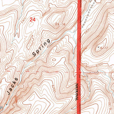 United States Geological Survey Jacks Spring, NV (1994, 24000-Scale) digital map