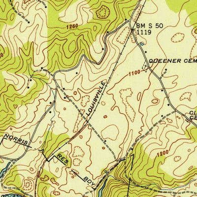 United States Geological Survey Jacksboro, TN (1946, 24000-Scale) digital map