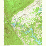 United States Geological Survey Jacksboro, TN (1952, 24000-Scale) digital map